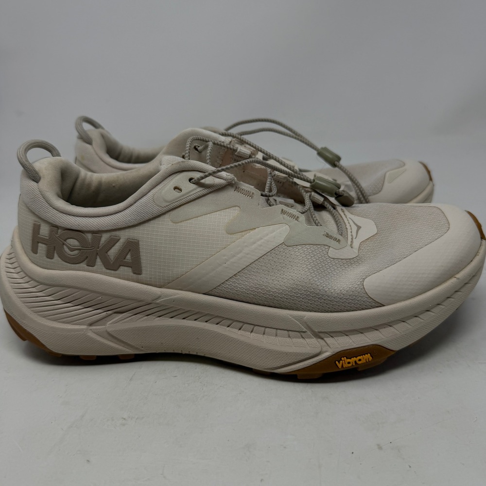 Hoka Transport Sneakers Womens 8 Eggnog Cordura Vibram EUC 1123154 EEGG
